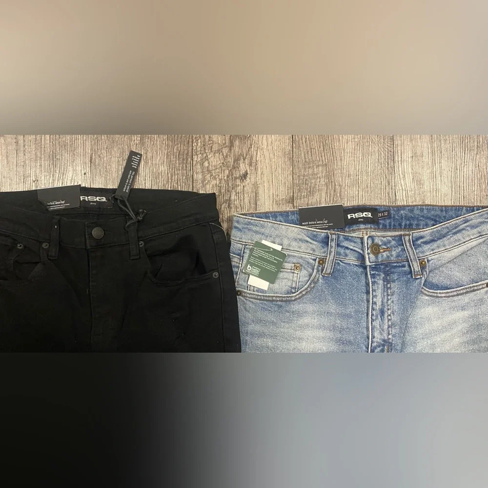 NWT, RSQ bundle of 3- 2pair of jeans women’s size 29/32 & a denim skirt - Picture 5 of 5
